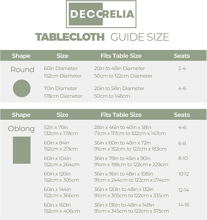Faux Linen Farmhouse Table Cloth 60"x144" for 10 ft Rectangle Table, Sage Green Waterproof Outdoor Washable Cloth Tablecloth for Rectangular Dining Room Kitchen Outdoor Party Restaurant Table