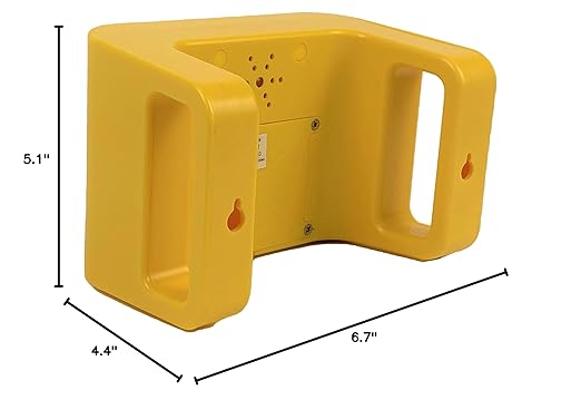 Taylor Precision 5839N Digital Timer, 4 Event Channel, 4.5' x 6.25', 10 -Hour for Commercial Kitchens, Yellow