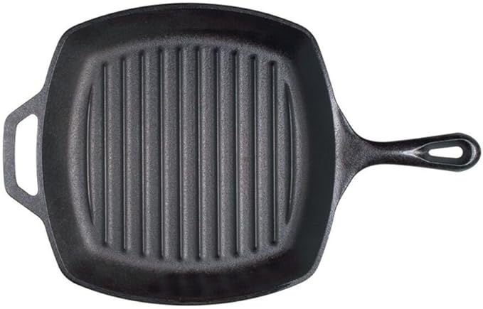 Seasoned Cast Iron Square Grill Pan - 11 inch