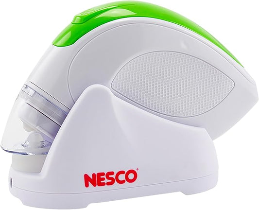 NESCO Handheld Vacuum Sealer Kit, Includes 4 Canisters, 5 Reusable Gallon Zipper Bags, Freezer, Dishwasher, Sous Vide Safe Bags, Great for Meal Prep & Food Storage – Rechargeable with Charging Base