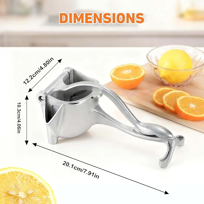 Fruit Juice Squeezer, 2026 New Upgraded Hand Juicer Squeezer Lemon Juicer Manual Hand Press with Ergonomic Grip, Easy to Use and Clean for Orange Citrus Pomegranate Lime Grapefruit(1PC)