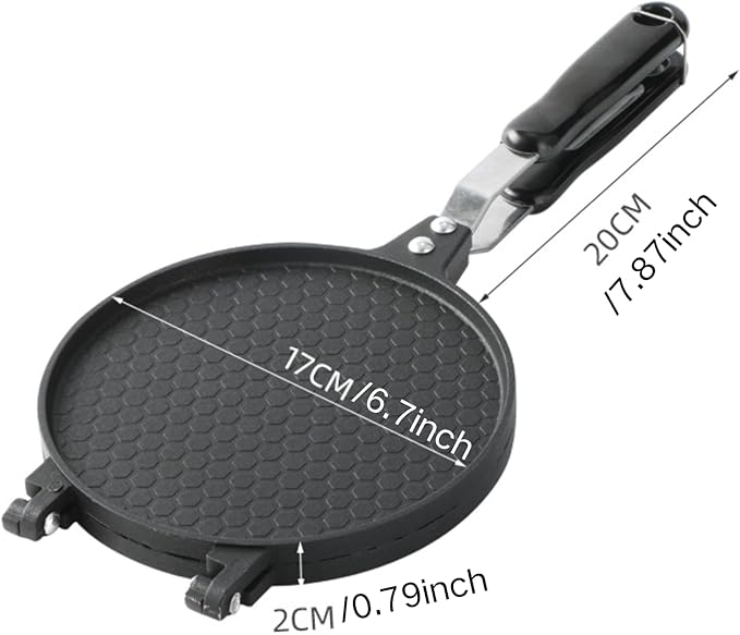 Waffle Cone Maker, 6.7-Inch Ice Cream Cone Maker with Cone Roller & Mold, Stove Top Egg Roll Maker for Homemade Crispy Cones & Waffles