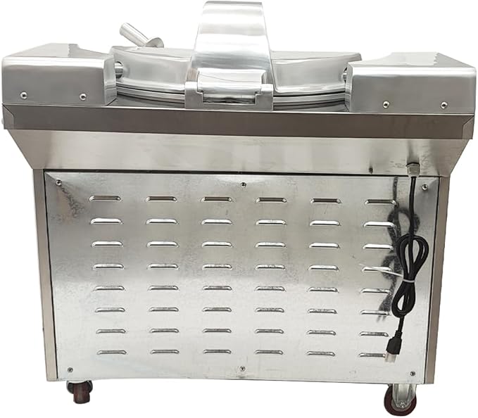 JARYANNIX 110V 24L Commercial Food Chopper Processor 1500W Electric Meat Vegetable Grinder Blender Multifunctional Food Cutter for Meat Vegetables Fruits Ginger Garlic 1400r/min