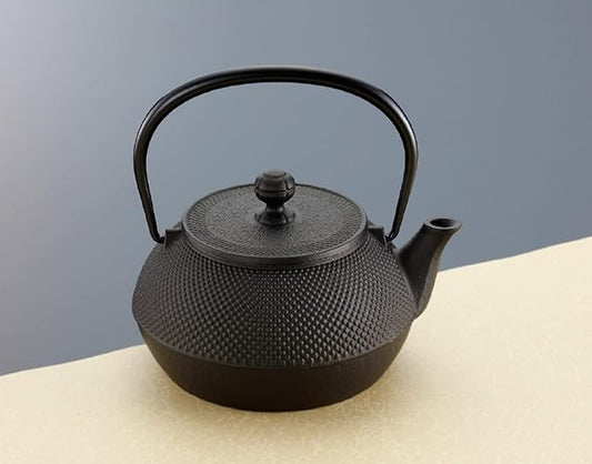 Iwachu Nanbu Ironware 11720 Iron Kettle, Type 7 Arare, Induction Compatible, Black Baked (Kamayaki), 0.3 fl oz (0.9 L)