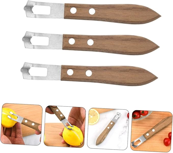 3pcs Stainless Steel Lemon Zester Fine Cheese Grater Multi-function Lemon Peelers Professional Cheese Grater Accessory