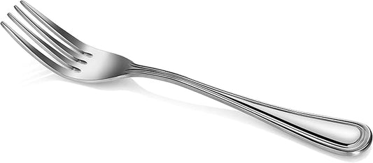 New Star Foodservice 58048 Slimline Pattern, 18/0 Stainless Steel, Dinner Fork, 7.5-Inch, Set of 12