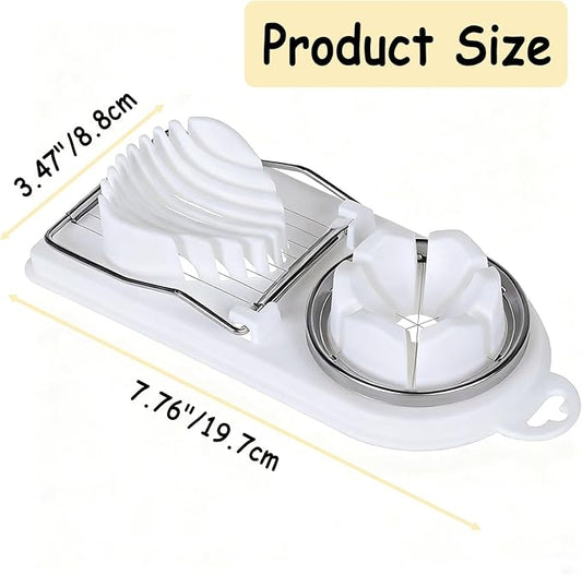 Egg Slicer Cutter for Hard Boiled Eggs,Stainless Steel Egg Slicer for Strawberry,Butter,Kiwi