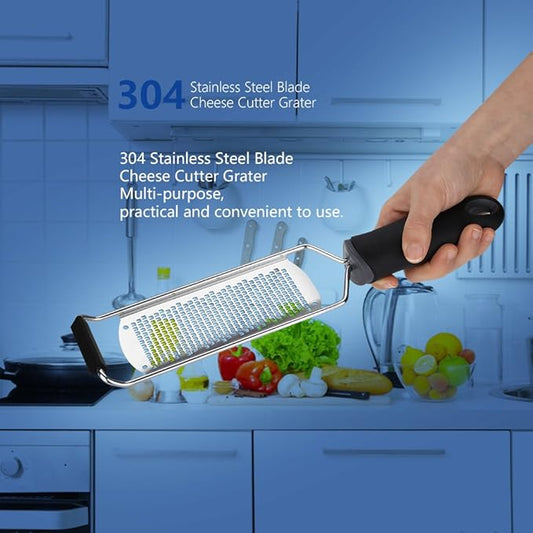 Lemon Zester and Cheese Grater, Reinforced and Sharp Blade, Fruit Chocolate Kitchen Tool for Parmesan Cheese, Ginger, Garlic, Nutmeg, Chocolate