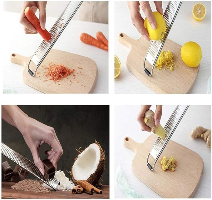 Lemon Zester, McoMce Zesters for Kitchen, Stainless Steel Lemon Zesters for Kitchen, Durable Graters for Kitchen, Special Grater for Chocolate, Vegetables, Fruits, Cheese, Citrus