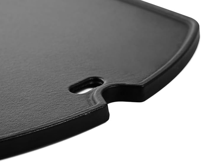 7583 Q2000 Griddle Full Size Grill Replacement Parts for Weber Q200 Q220 Q2200 Q2400 Q240 Flat Top Griddle Insert 396000 566002 54060001 53060001 396002 Accessories Cast Iron Reversible Plate