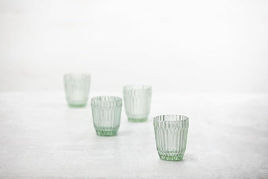 Fortessa Archie Glass Drinkware, Double Old Fashioned (Set of 6), 12.5 Ounce, Sage