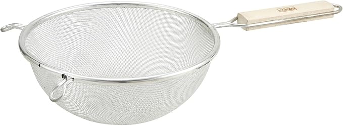 Winco Strainer, 8-Inch Diameter, Fine Single Mesh, Medium (Pack of 5)