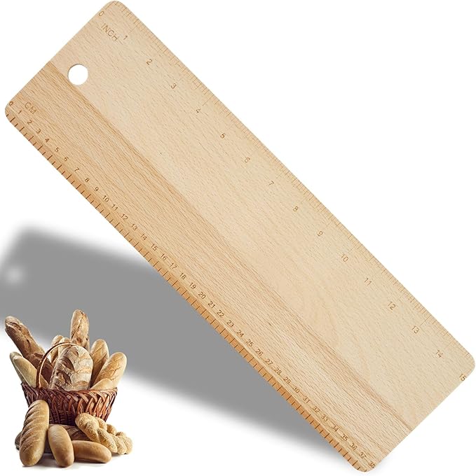 Bread Transfer Peels -Bread Transfer Peel -15Inch - Bread Flipping Board- French Bread Baking - Hanging Bread Peel Bakeware for French Bread Loaves and Ciabatta (Wood color)