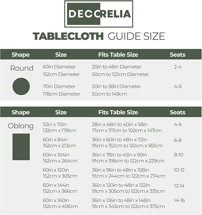Waterproof Faux Linen Rectangle Tablecloth, Spillproof Wrinkle Free Outdoor Reusable Table Cloth for Patio,Holiday,Banquet,Party,Buffet Dinner (Oblong,60 x 120 Inch (10-12 Seats),Dark Green)
