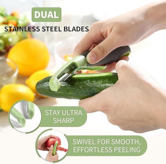 Fanmusic Swivel peelers - potato peelers,Fruit and vegetable peelers for kitchen (I)