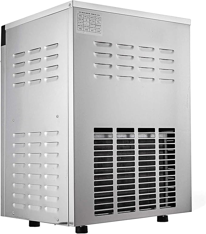 VEVOR Commercial Ice Cream Machine 1400W 20/5.3 Gph Hard Serve Ice Cream Maker with LED Display Screen Auto Shut-Off Timer One Flavors Perfect for Restaurants Snack bar Supermarkets