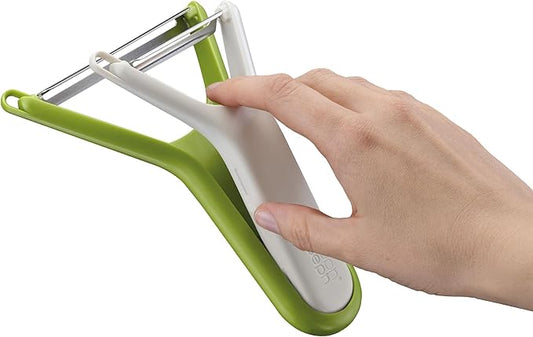 Joseph Joseph Nest Peel, Set of 2 space saving stainless steel peelers for compact kitchen storage, Dishwasher safe