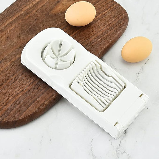 TOPINCN Egg Slicers for Hard Boiled Eggs, 2 in 1 Egg Cutter Stainless Steel Wire Manual Boiled Egg Cutter Heavy Duty Dicer Kitchen Chopper Tool for Strawberry Tomato Sausage