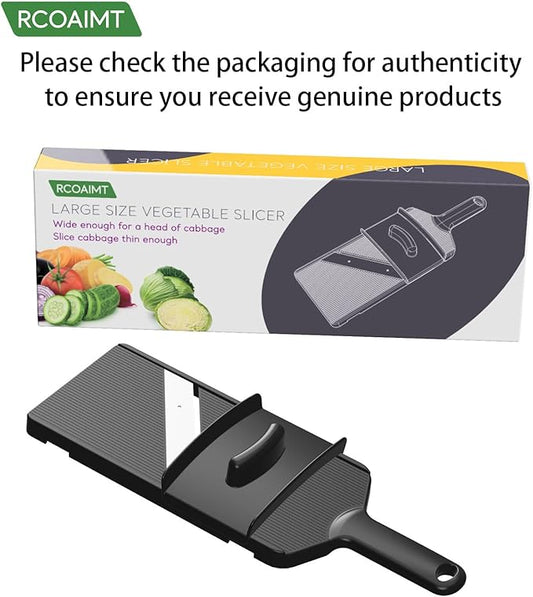 Fixed Thickness Vegetable Slicer – Ultra-Thin Cabbage Shredder for Salads, Jicama Tacos, Onion, Potato Chips – Fine Fluffy Cuts Mandoline Kitchen Tool
