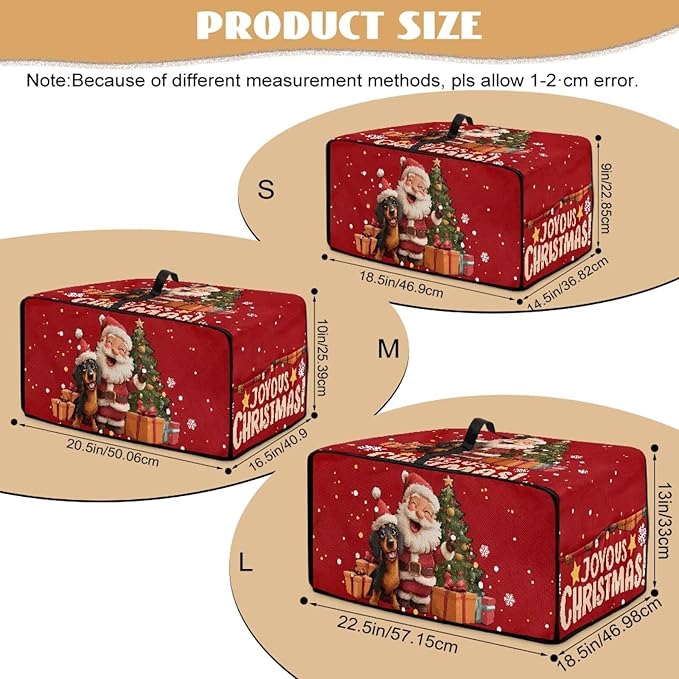 Doojoayie Chrsitmas Santa Toaster Cover 6 Slice Stain Resistant Dust Cover for Bread Machine Small Kitchen Appliance Protector for Bread Making Machine/Air Fryer, Red