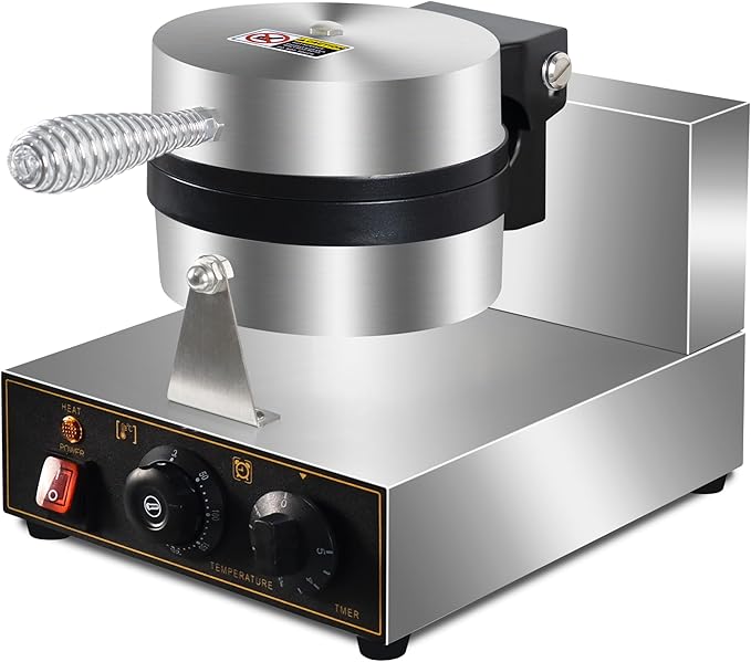 1300W Ice Cream UFO Burger Maker, Burger Waffle Maker, Hamburger sandwich machine Non-stick Panini press waffle machine, Non stick pan coating, stainless steel body, with temp and timer control.