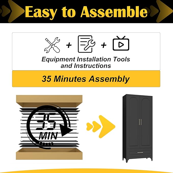 Metal Storage Cabinet with Drawers,75Inch Black Pantry Cabinets for Kitchen Storage with 3 Adjustable Shelves,Tall Kitchen Pantry Cabinet for Living Room, Dining Room,Office