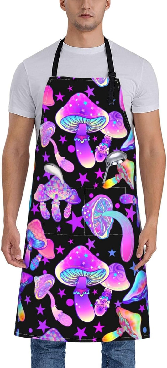 Siiuuol Cute Cats Unisex Waterproof Kitchen Chef Apron - With Adjustable Bib Apron