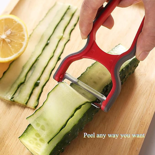 2Pcs Ultra Sharp Peelers, Fruit Peelers, Vegetable Peeling Blade, Red & Green