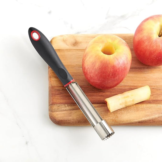 CatCora Apple Corer, Professional Japanese Stainless Steel Blade For Extracting Cores From Apples and Pears, Ergonomic Soft-Grip Handle