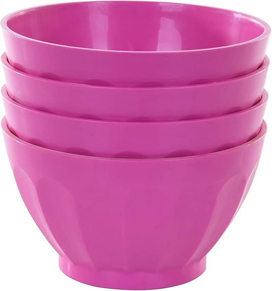 Mintra Home Unbreakable Bowls 4pk (Small - 250ml, Purple)