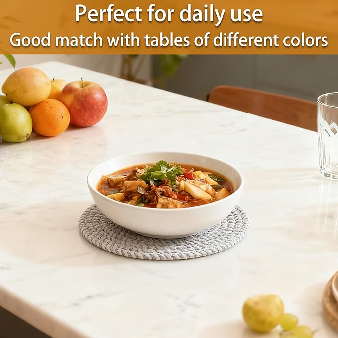 10" Trivets for Hot Dishes, Hot pots and Pans, Set of 6, Heat Resistant Pot Holders for Kitchen, Hot Pads for Countertops