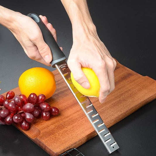 Lemon Zester Cheese Grater 304 Grade Zester for Citrus Chocolate Parmesan Vegetables (Fine Grater)