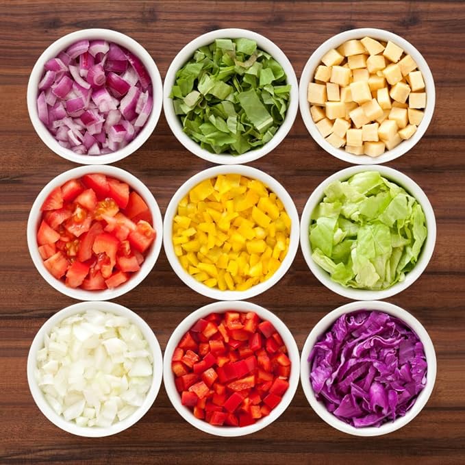 All-in-One Vegetable Chopper & Prep Station - Multifunctional Food Chopper, Mandoline Slicer, Cheese Grater, Egg Separator, Built-In Cutting Board & Storage Container for Meal Prep