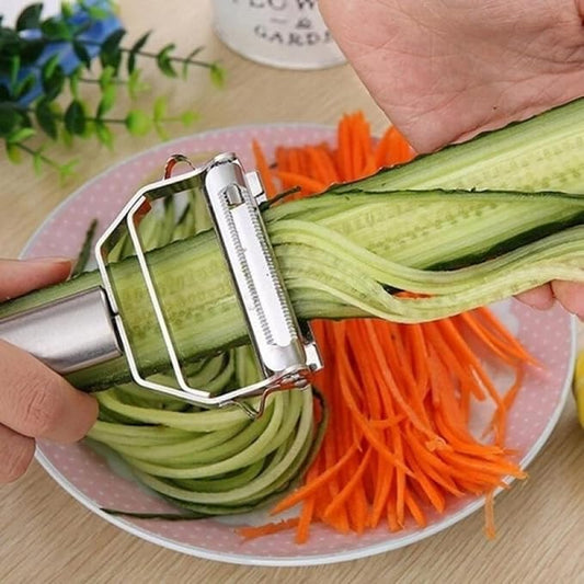 Ultra Sharp Vegetable Peeler, Stainless Steel Cutter Slicer , Potatoes Peeler ,Slicer Shredder Cutter Stainless Steel Multifunctional peeler with for Carrot Potato Melon Gadget Vegetable Fruit