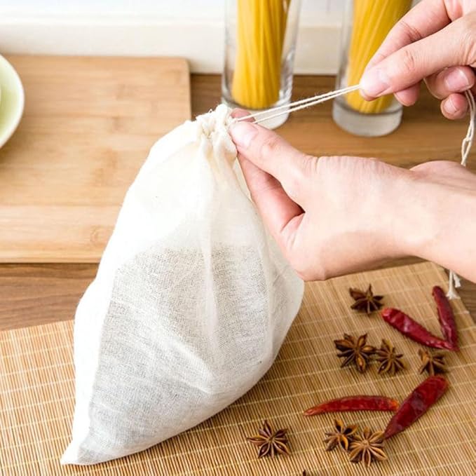 GOOTRADES 12 Pack Reusable Soup Bags,Kitchen Food Strainer Spice Filter Bag,10x8 inch