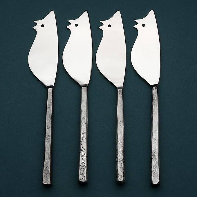 INOX artisans Jason Ratoncito Cheese Spreader/Knife 4 Pc. Set