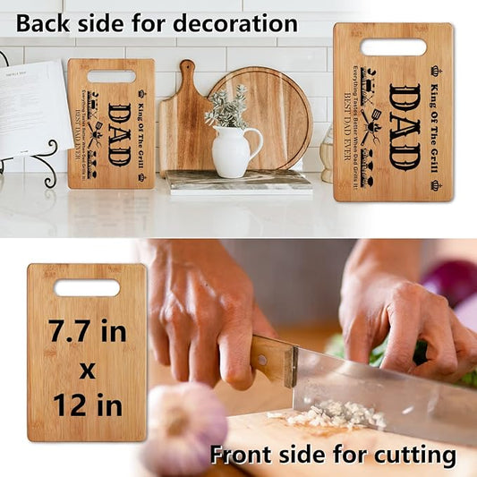 Grill Grilling Gifts for Dad, BBQ Cutting Board, King Of The Grill, Father's Day Gifts For Dad, Best Dad Ever Gift For Father