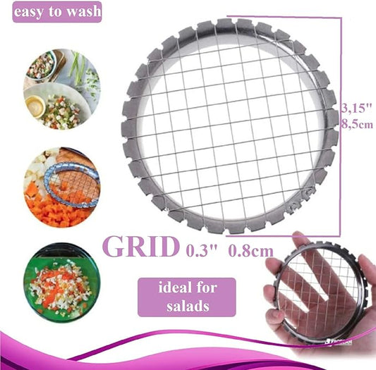 1 PCS Egg Chopper Hard Boiled Egg Slicers Fruit Salads Cutter Potato Cutter Egg Choper Hard Boiled Egg Slicers Fruit Cube (1 PCS 0.3 inch)