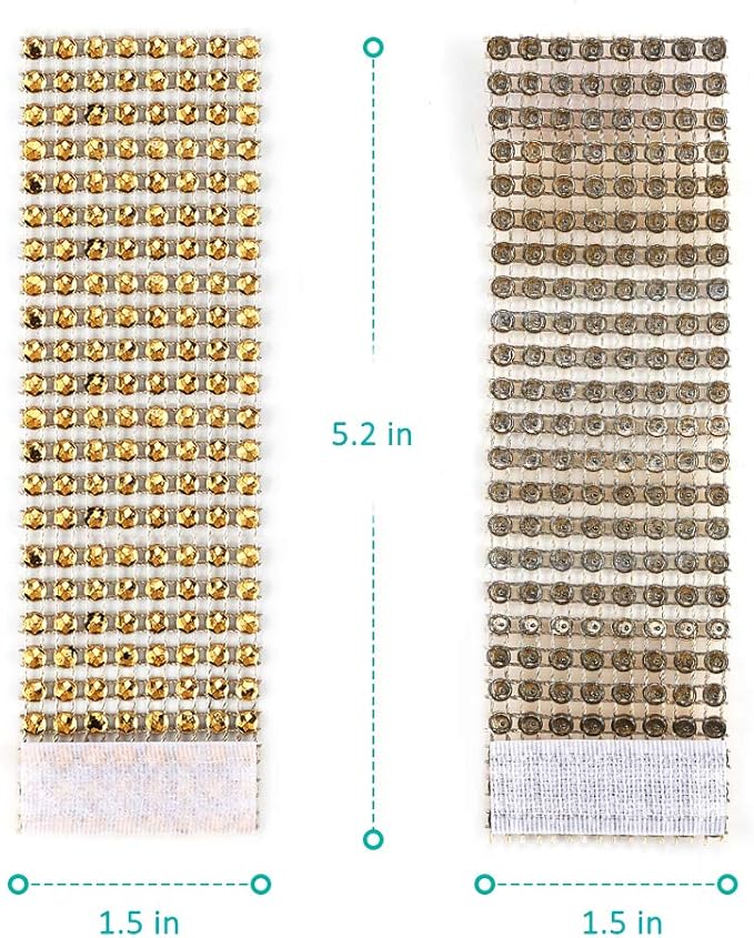 Accmor 50pcs Napkin Rings, Gold Napkin Rings Buckles for Table Decorations, Wedding, Dinner, Party, DIY Decoration