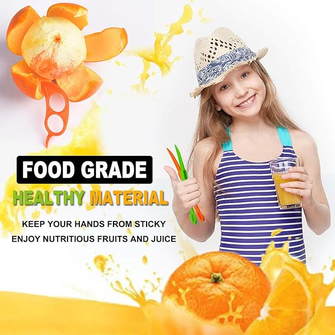Orange Peeler Tools Citrus Peel Cutter Plastic Fruit Vegetable Slicer Cutter Lemon Peeler Opener Remover Fruit Tools Kitchen Accessories Cooking Knife Kitchen Gadgets (3)