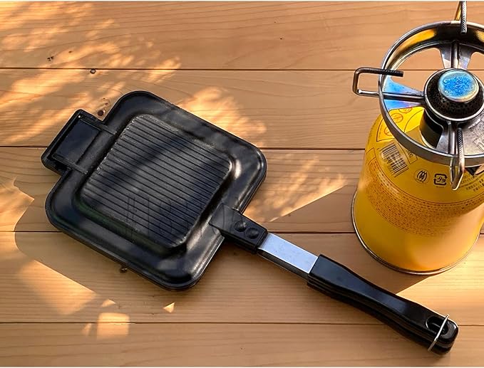 Fuji Horo Non-Stick Hot Sand Maker, Direct Fire Type, Lightweight, Striped