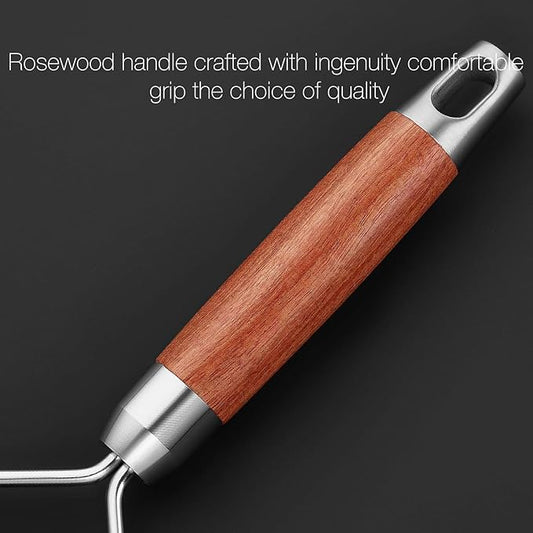 KULUNER Professional-Grade Lemon Zester with Fine Blades, Lightweight Cheese/Vegetable Grater, Solid Wood Handle Design - Rust-Resistant, Durable, Essential Kitchen Tool (B2)