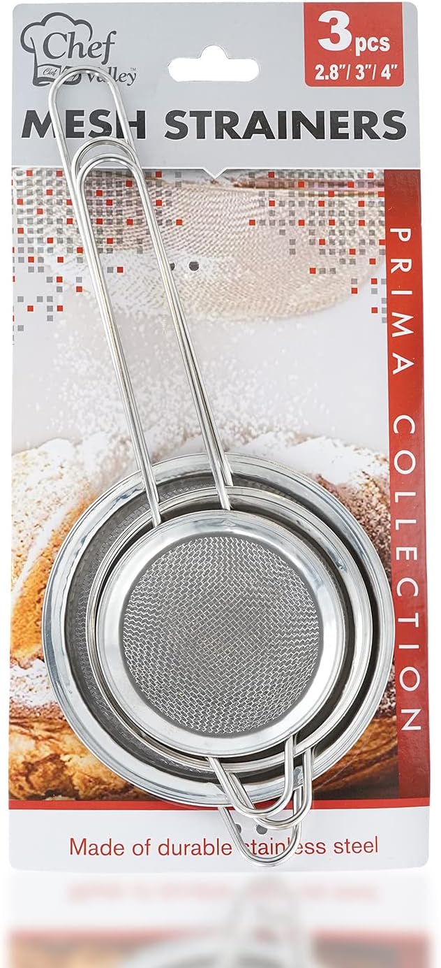 Multifunctional Stainless Steel Filter Spoon, 3-Piece Fine Mesh Milter, Stainless Straniners, Easy to Clean. Safe, Durable, and Versatile.