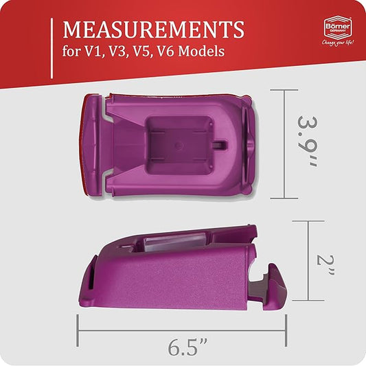Borner by Reston Lloyd Mandoline Docking Station for Upright Storage, Purple