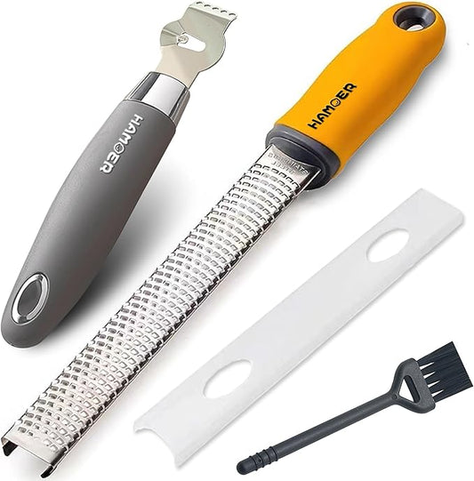 Grater Citrus Orange Lime Lemon Slicer with Channel Knife 3-pcs multi-tool set