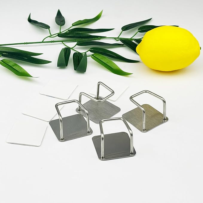 Under Cabinet Cutting Board Holder - 12 Pcs Pot Lid Organizer for Cabinet Cutting Board Holder Rack Storage Stainless Steel Under Shelf Counter Chopping Board Holder