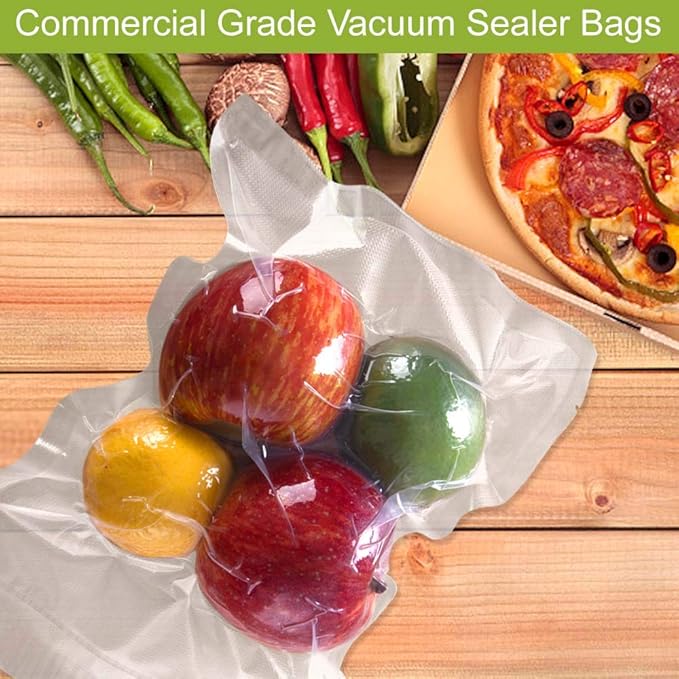 VacYaYa 200 Pint Size 6 x 10 Inch Vacuum Sealer Freezer Storage Machine Bags for Food,Vac Seal a Meal Bags with BPA Free and Commercial Grade Sous Vide Vaccume Seal Safe PreCut Bag