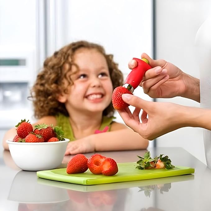 Strawberry Huller Stem Remover, Strawberry Corer Huller, Fruit Corer Tool, Kitchen Gadgets (3)