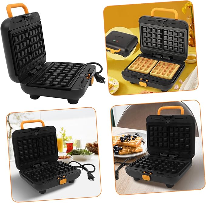 1set Multi-functional Waffle Maker Compact Household Kitchen Sandwich Toaster Non-stick Plates for Easy Breakfast Suitable for Home and Dorm Use
