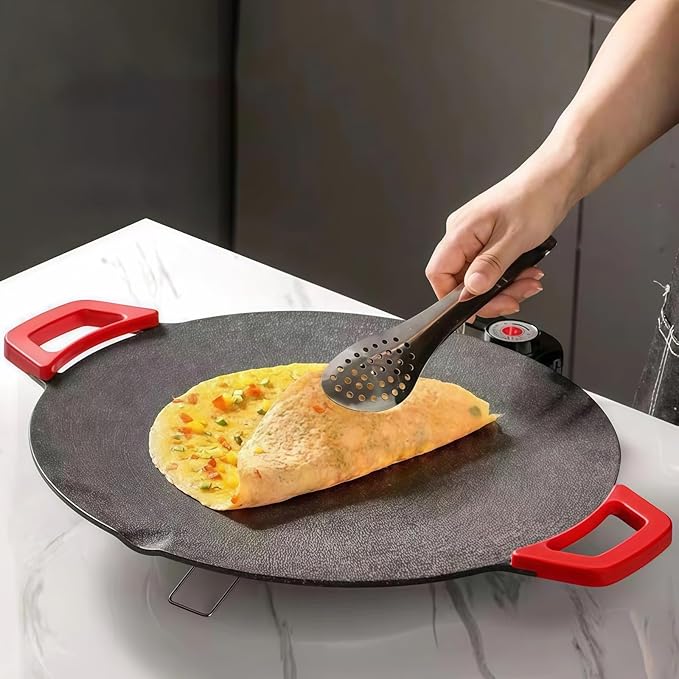 Non-Stick Electric Indoor Grill Pan, Multi-functional electric griddle Nonstick for Cooking Steaks, portable electric korean bbq grill, for Cooking Steaks, Pancakes & BBQ (black,40cm)